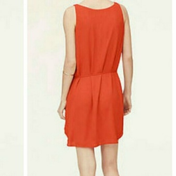 Loft Shirttail Tank Dress - Red/Orange - EUC - Picture 3 of 3